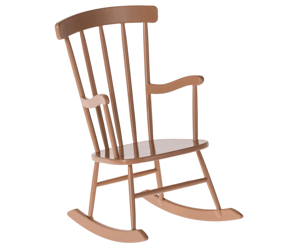 Maileg Rocking Chair, Mini - Dark Powder