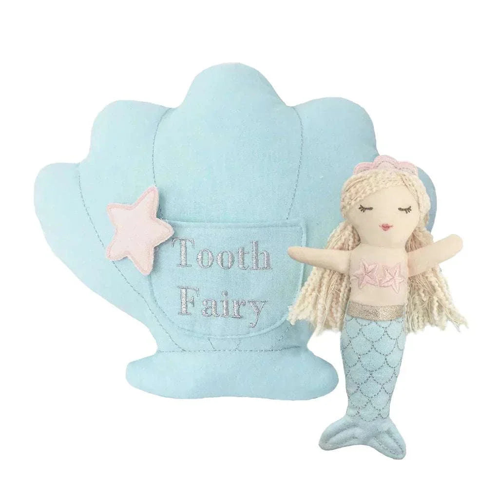 Mon Ami Mimi Mermaid Tooth Fairy Pillow and Doll Set