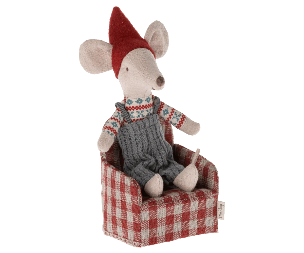 Maileg Chair, Mouse - Red