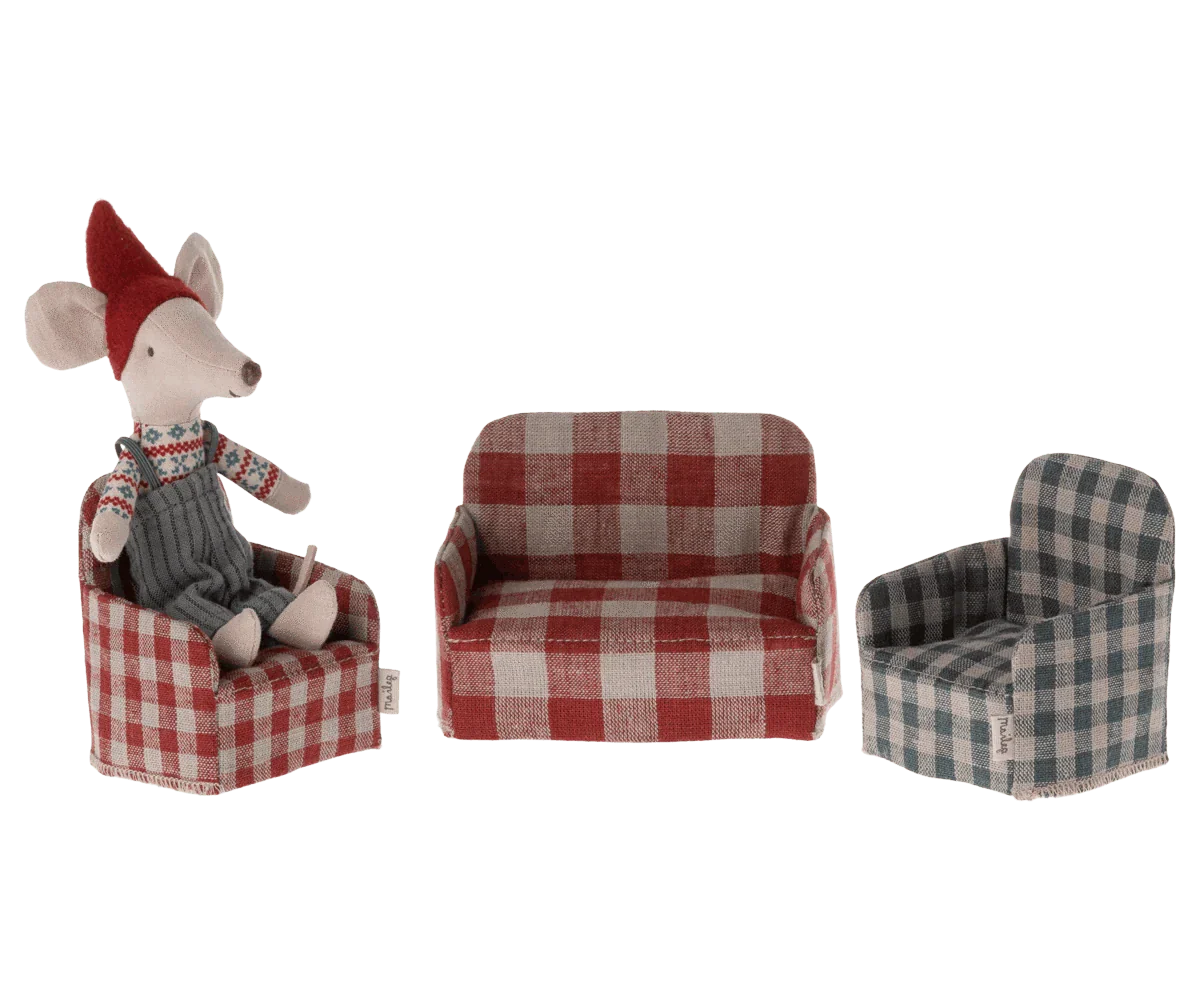 Maileg Chair, Mouse - Red