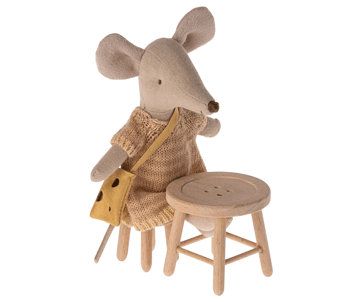 Maileg Table & Stool Set, Mouse