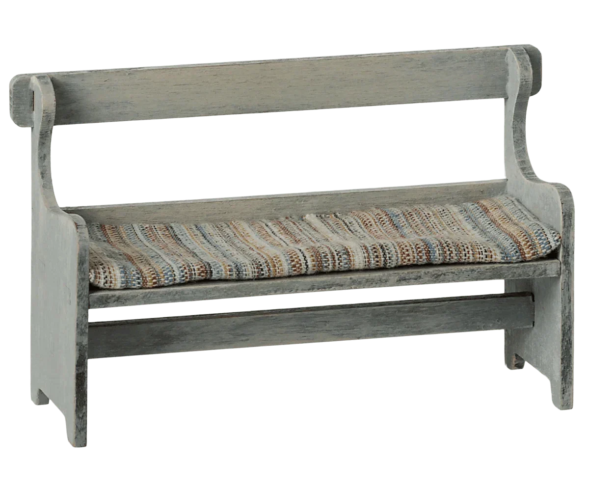 Maileg Bench, Mouse - Vintage off white