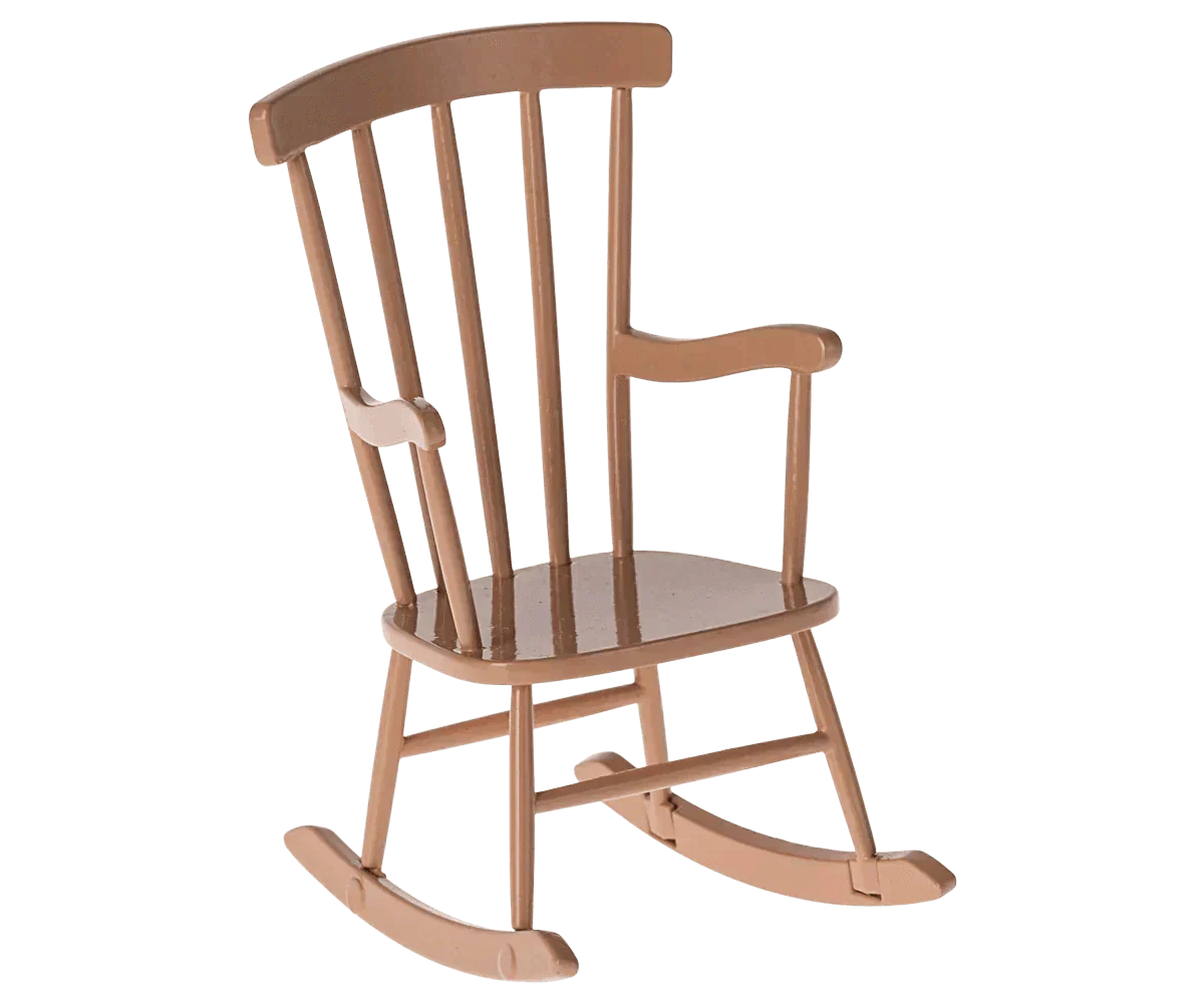 Maileg Rocking chair, Mouse - Dark Powder
