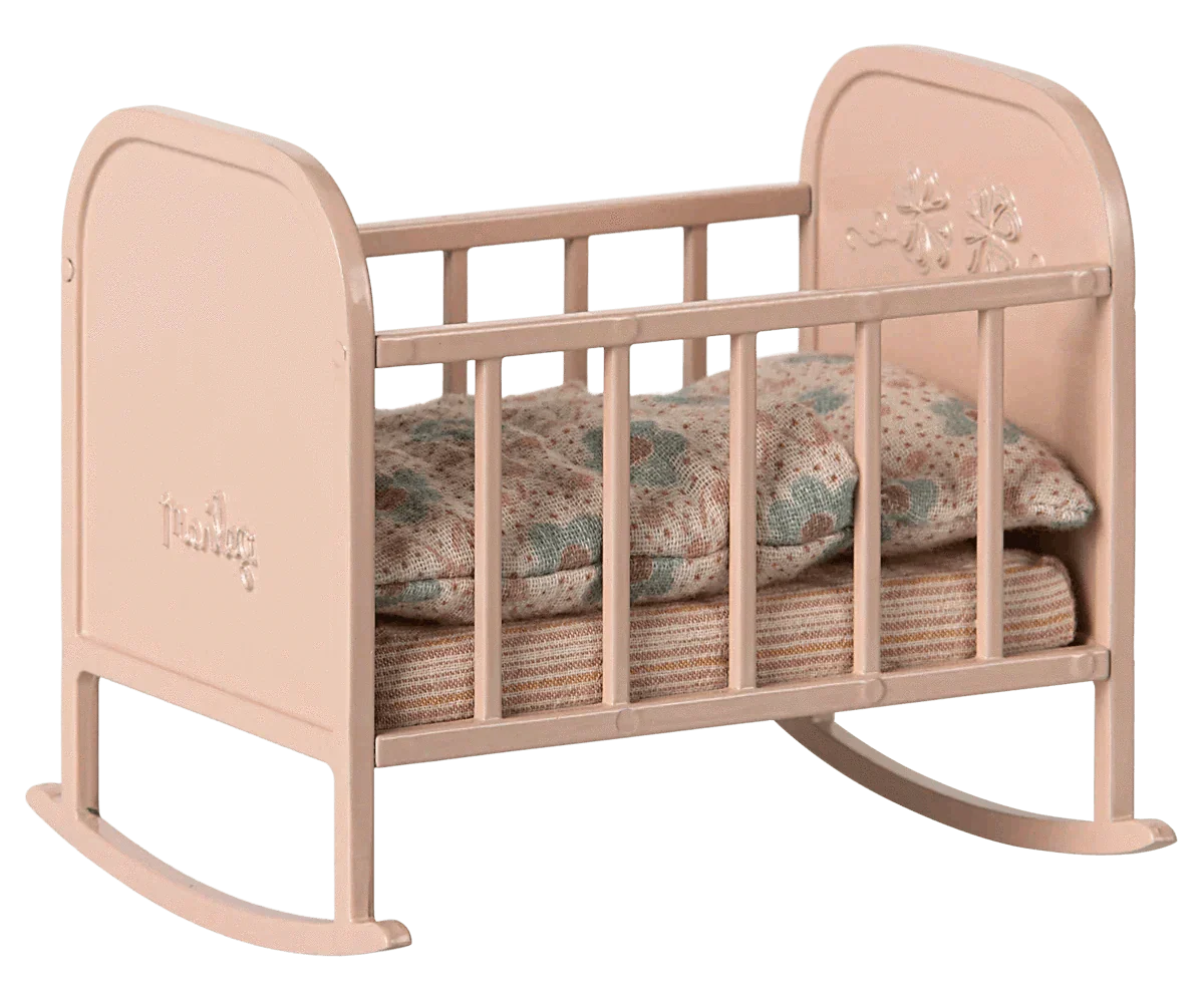 Maileg Cradle, My - Light rose