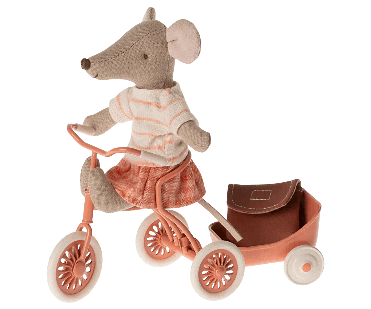 Maileg Tricycle Mouse Big Sister Coral