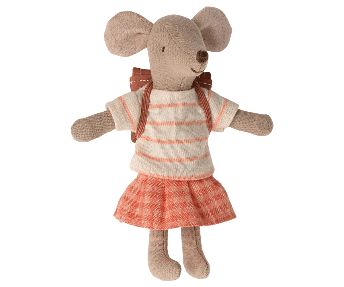 Maileg Tricycle Mouse Big Sister Coral