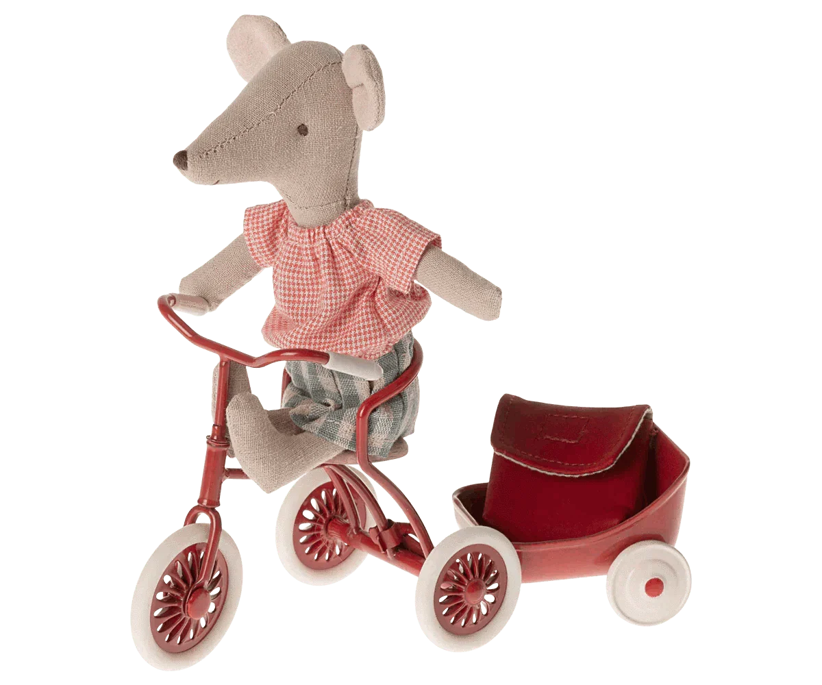 Maileg Tricycle Mouse Big Sister Red