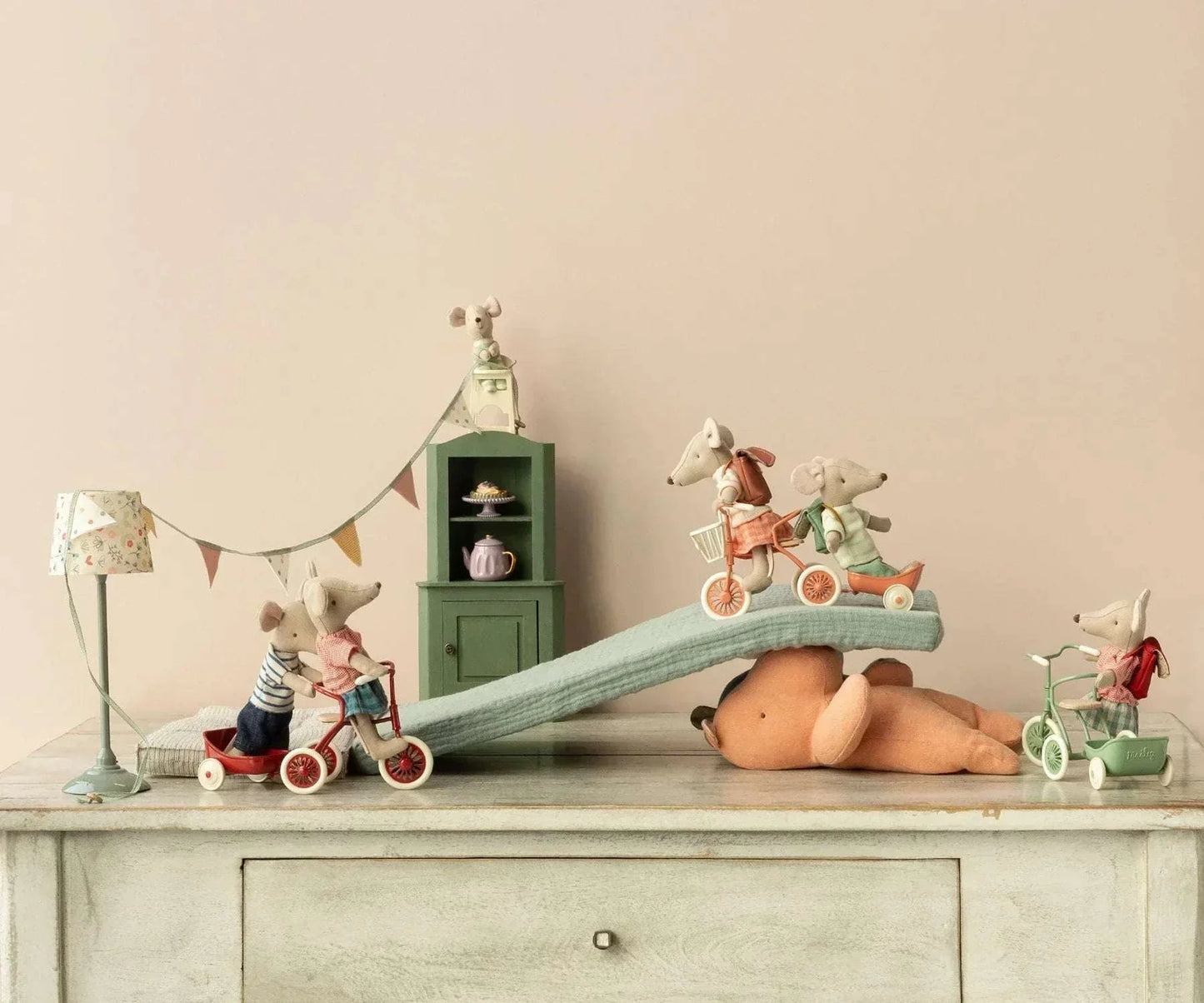Maileg Tricycle Mouse Big Sister Red