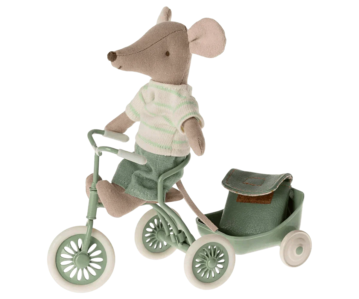 Maileg Tricycle Mouse Big Brother, Mint