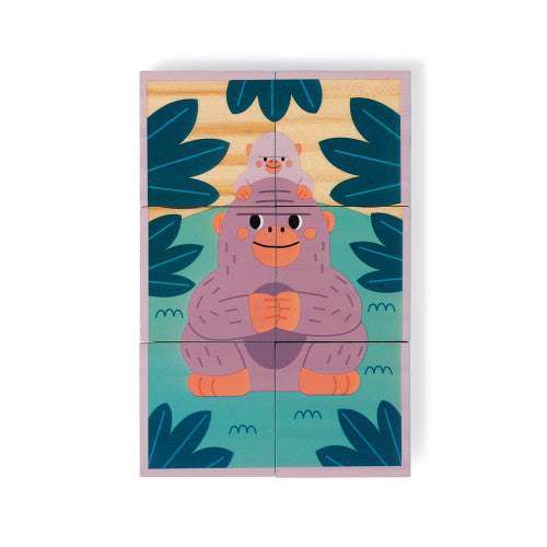 6 Animal Wooden Blocks