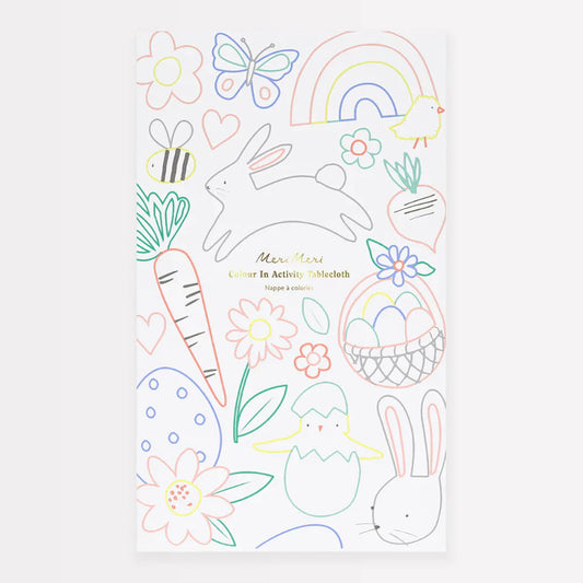 Meri Meri Easter Color In Activity Tablecloth