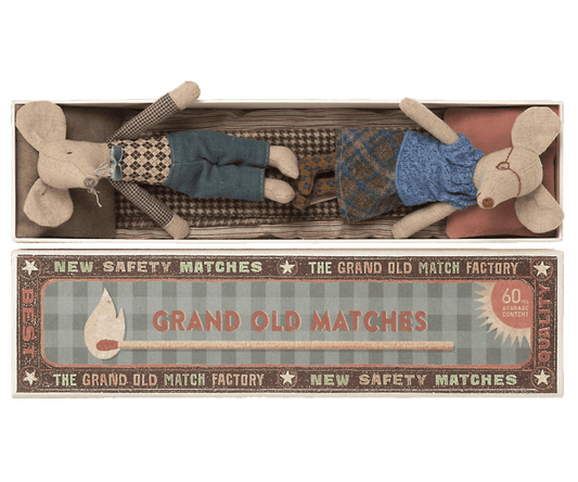 Grandma & Grandpa Mouse in Matchbox